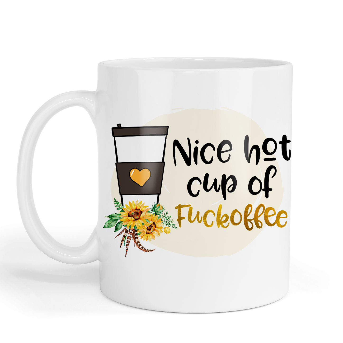 ‘Nice hot cup of F*ckoffee’ Floral