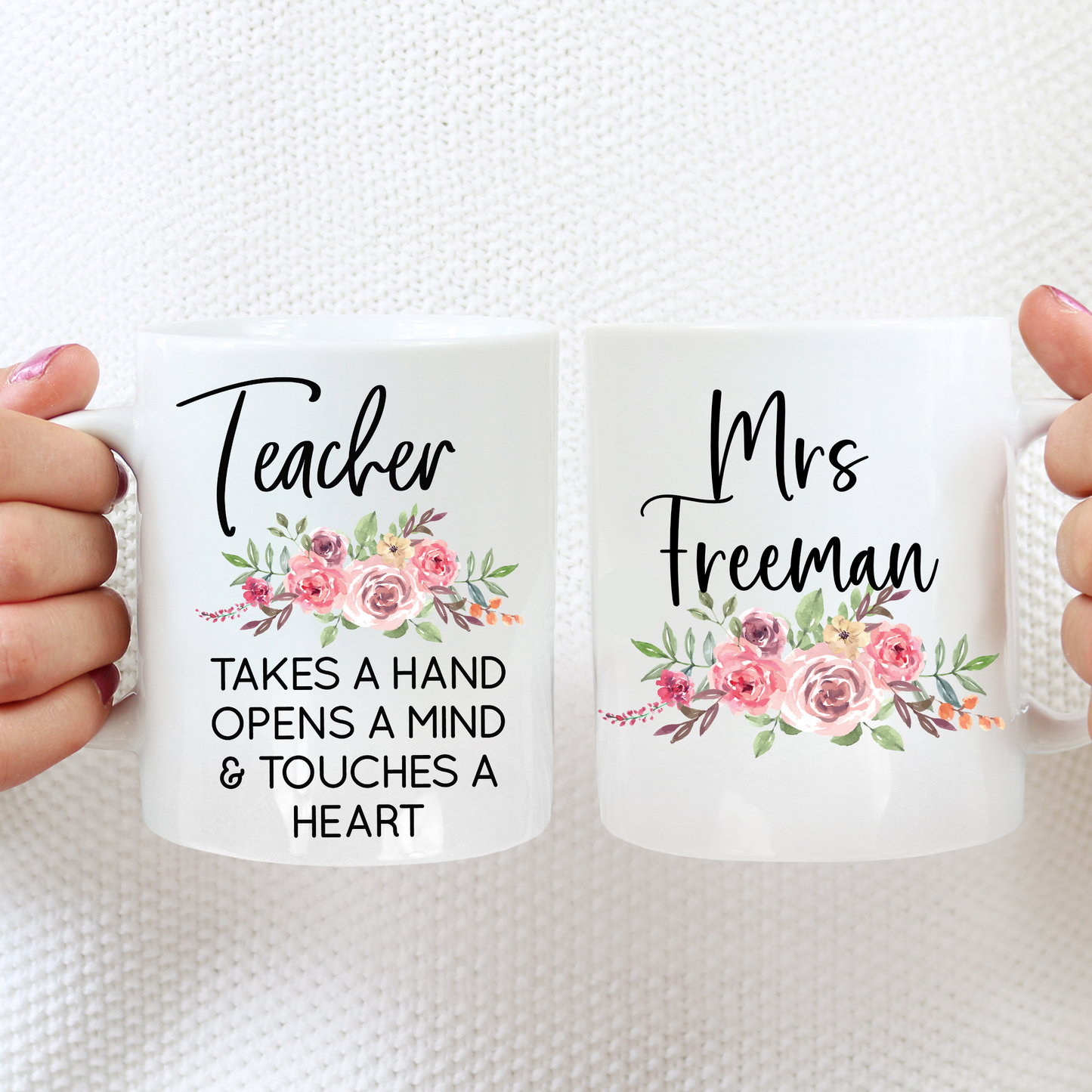 Teacher Floral Quote