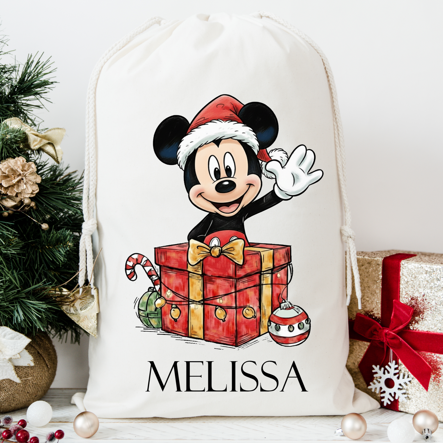 Mouse Santa Sack
