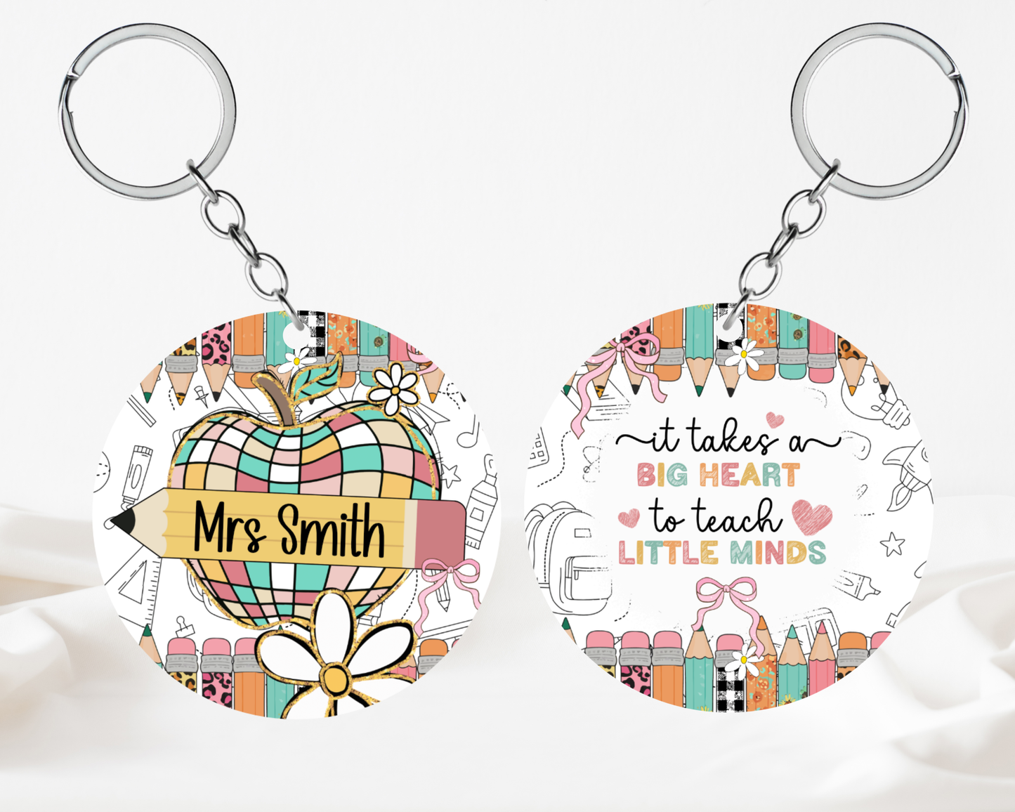 It takes a big heart - disco apple keyring