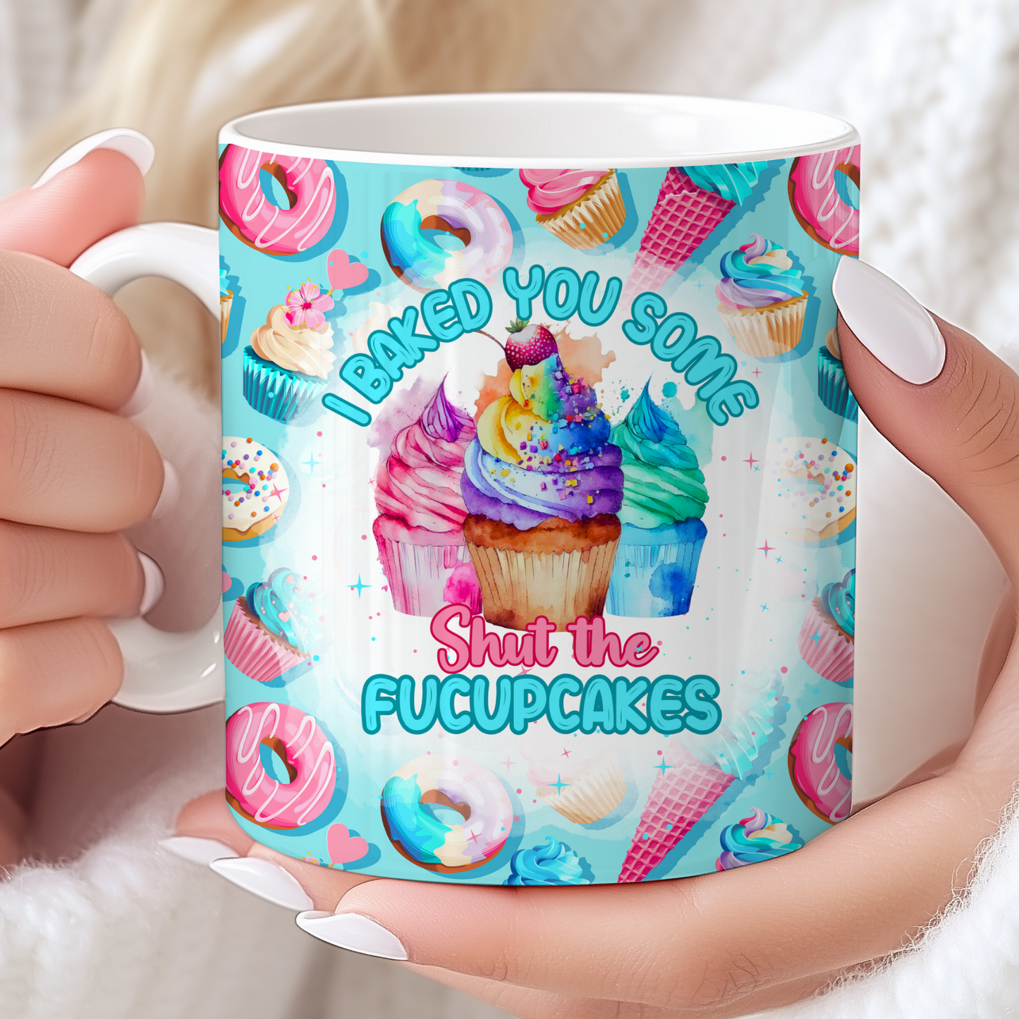Shut the Fucupcakes - Blue