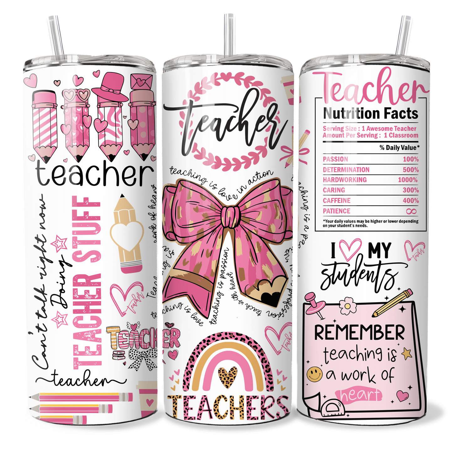 Pink Themed Teacher Quotes