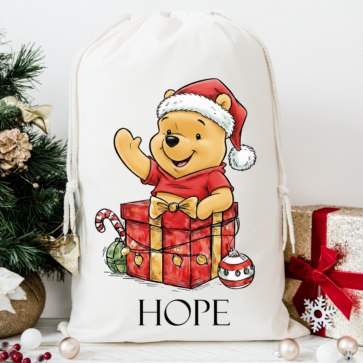 Pooh Santa Sack
