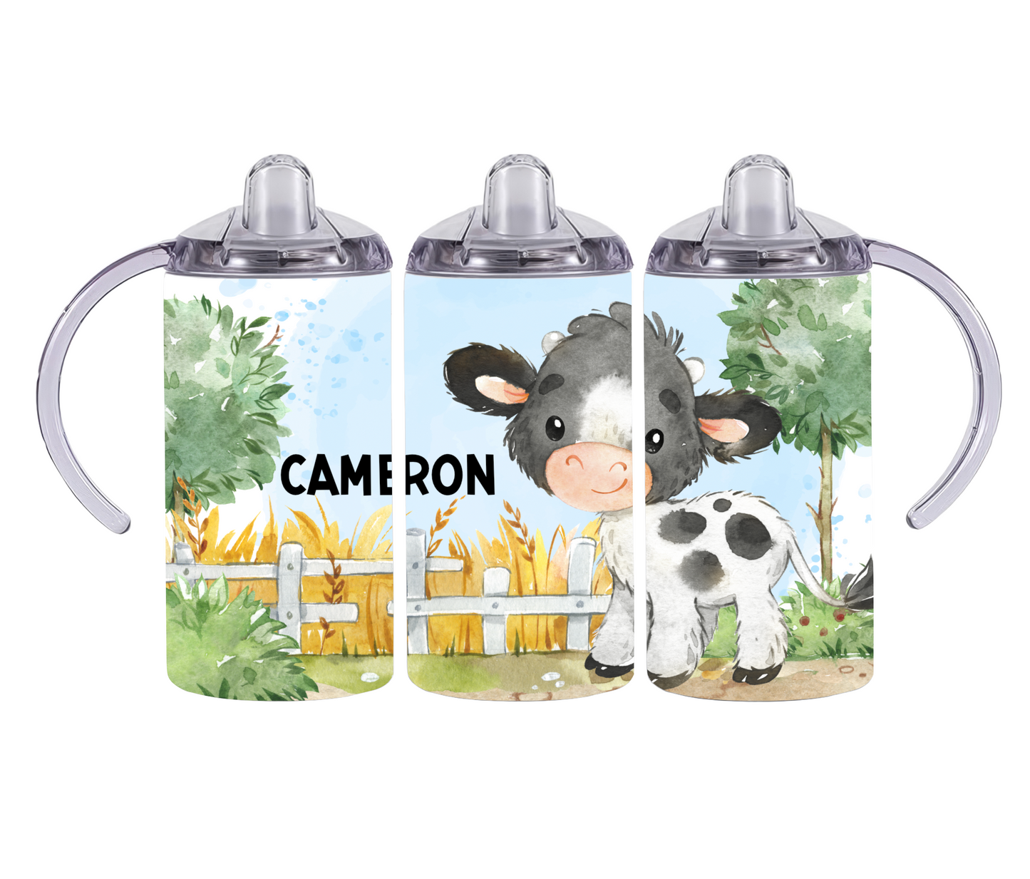 Cute Cow 12oz Sippy Cup