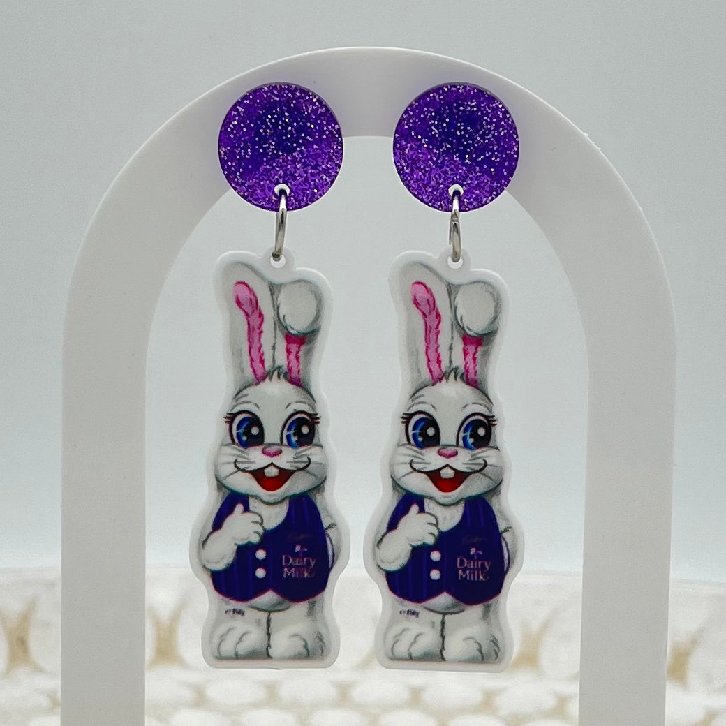 Cadbury Easter Bunny Earrings