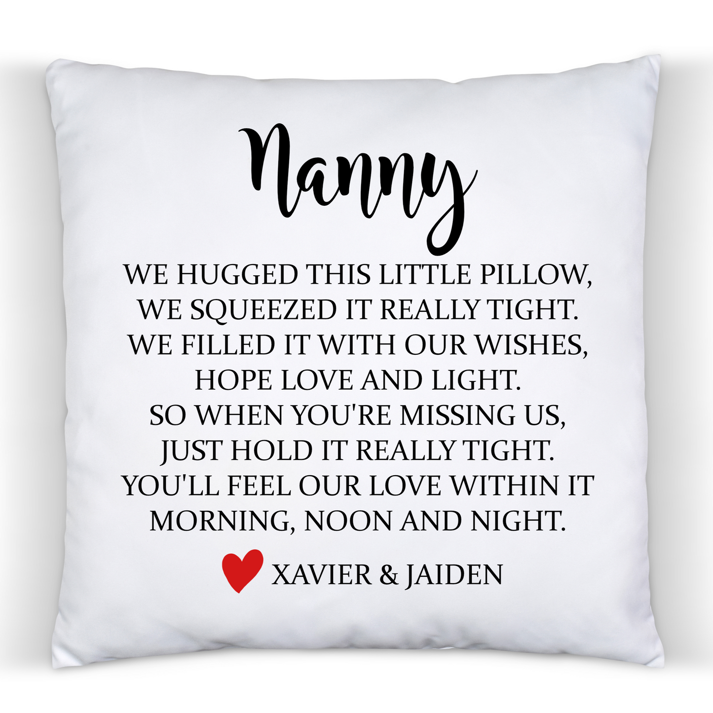 Personalised Grandparent Hug - Cushion