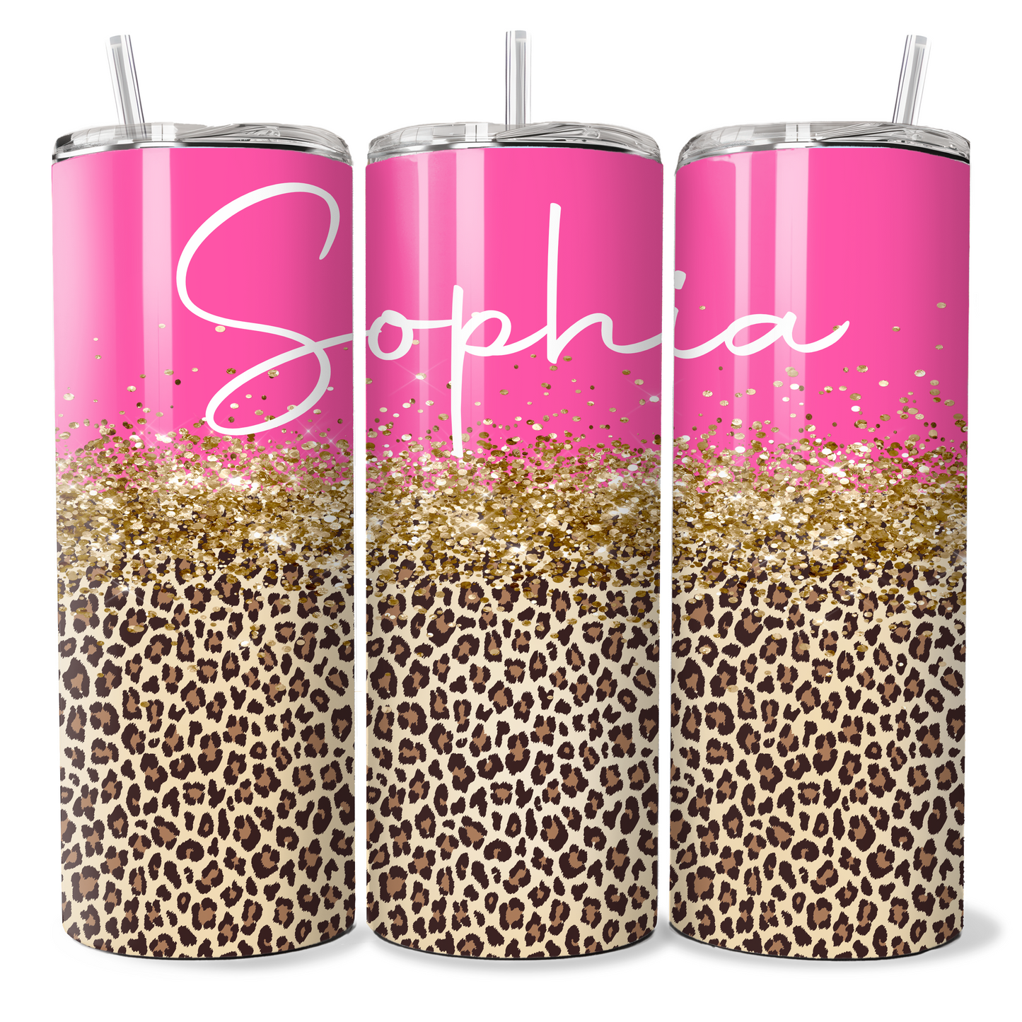 Hot Pink Leopard Print - Personalised
