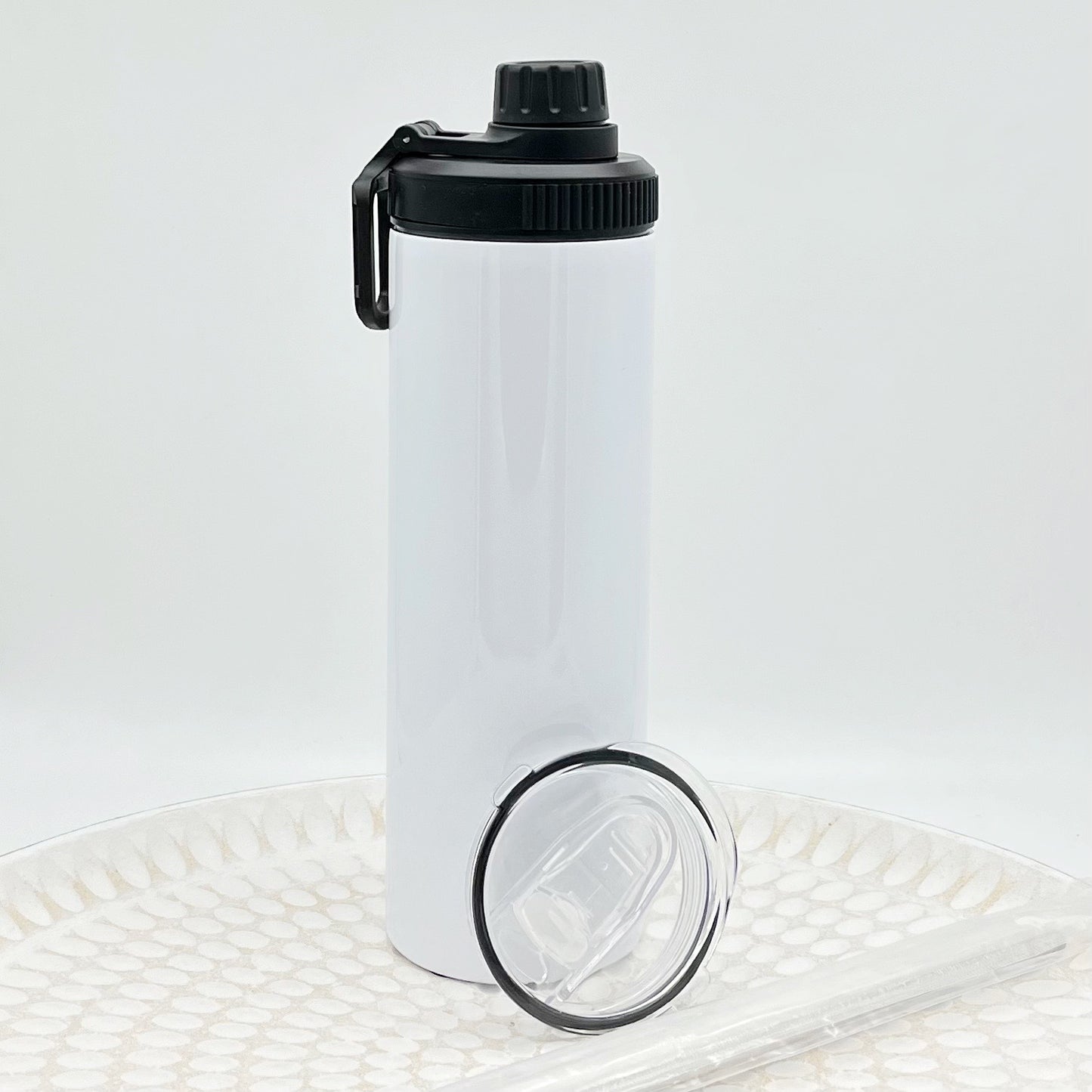 Custom Dual Lid Sports 20oz Drink Bottle