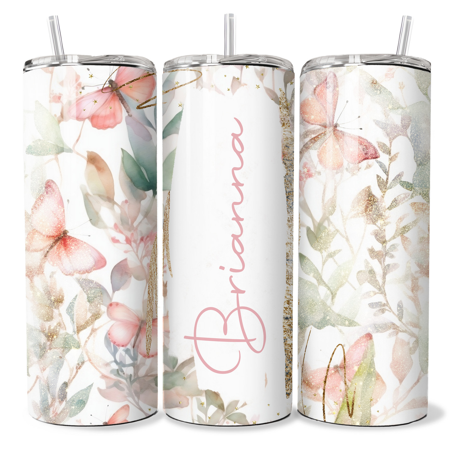 Personalised Pink Butterflies