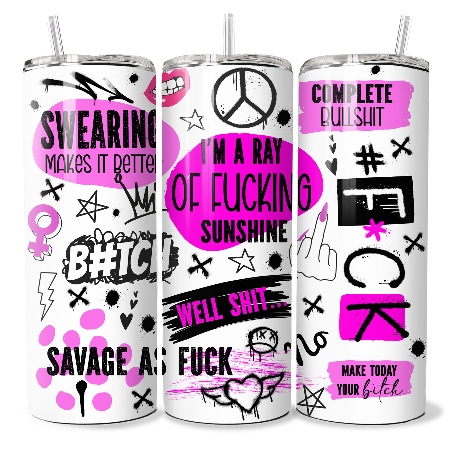Sweary Pink Affirmations