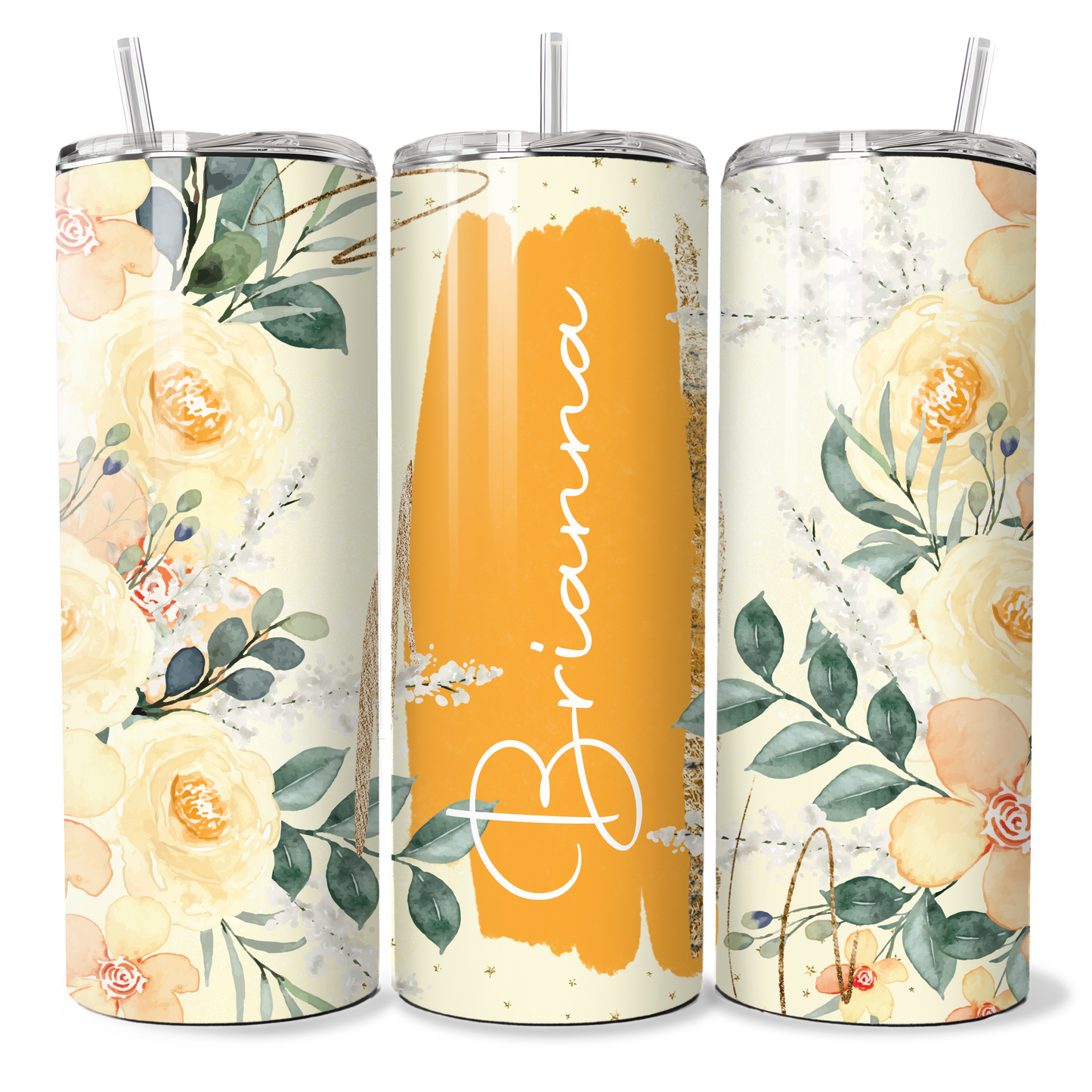 Personalised Orange, Lemon Floral