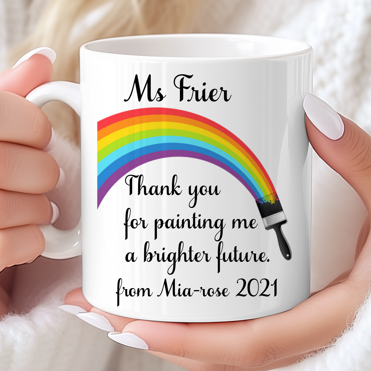 Thank you for painting me a brighter future