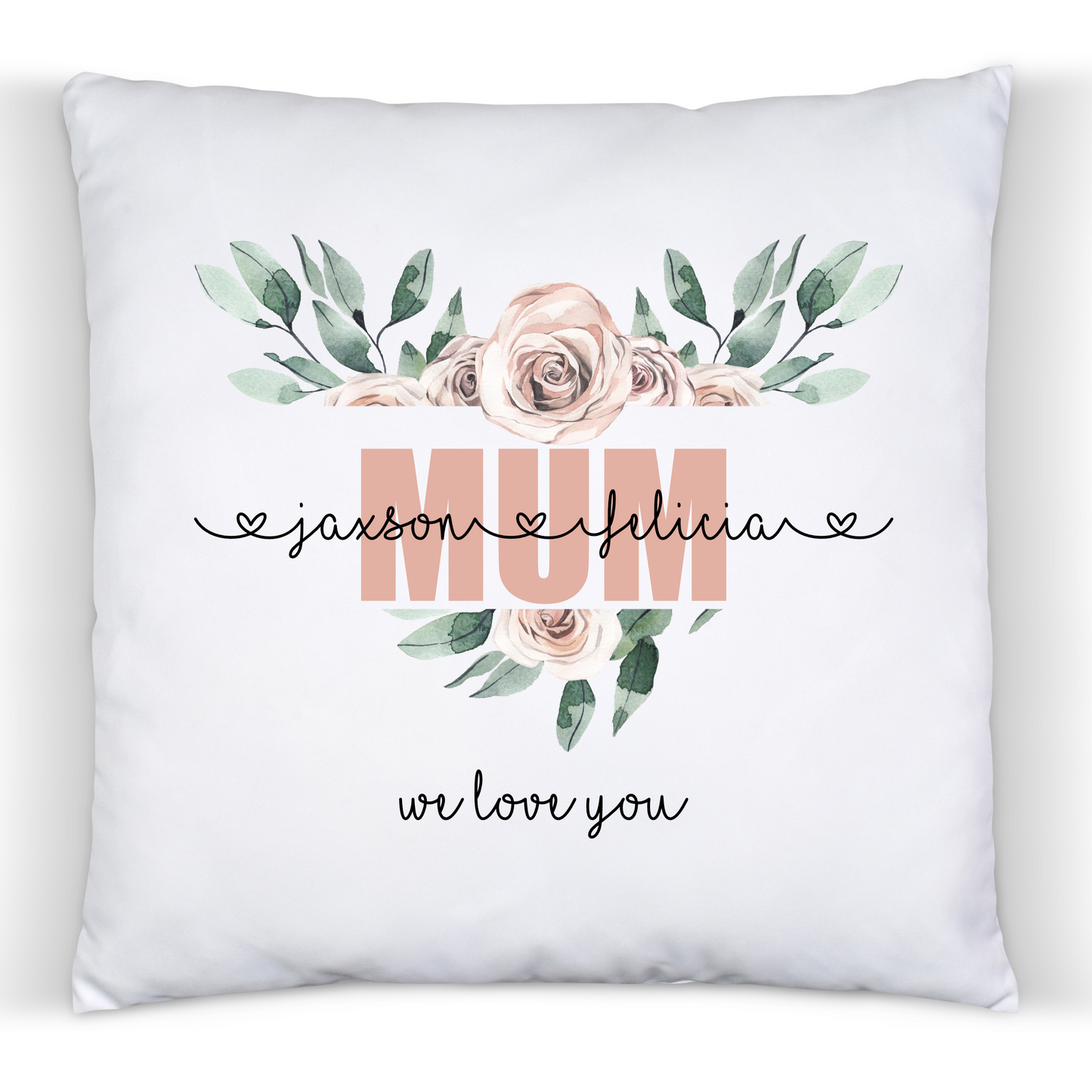 Floral Heart Mum / Grandmother - Cushion