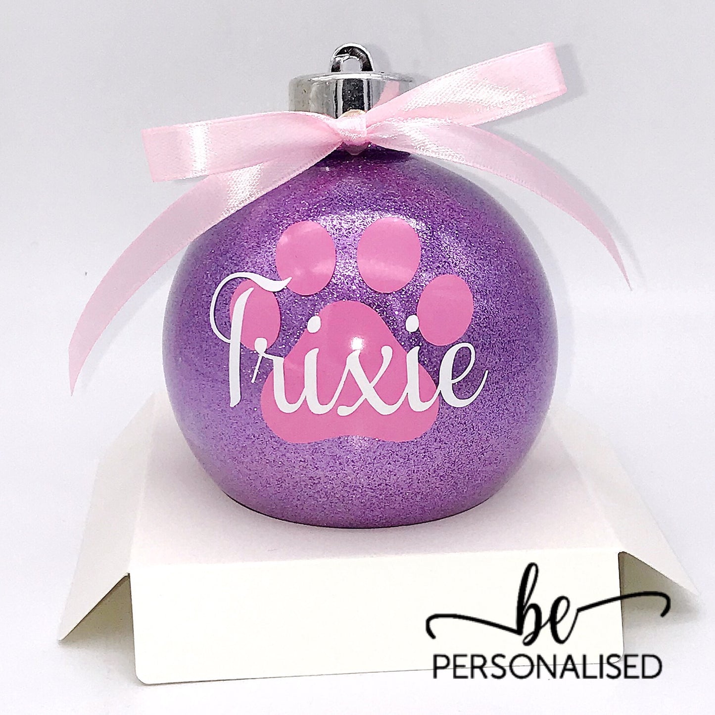 Fur Baby Christmas Glitter Baubles
