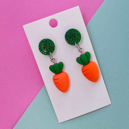 Carrot Charm Earrings