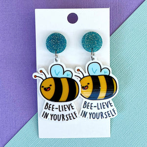 Bee-Lieve in Yourself Earrings