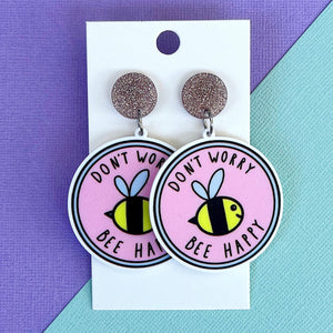 Don't Worry Bee Happy Earrings