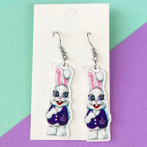 Cadbury Bunny Hook Earrings