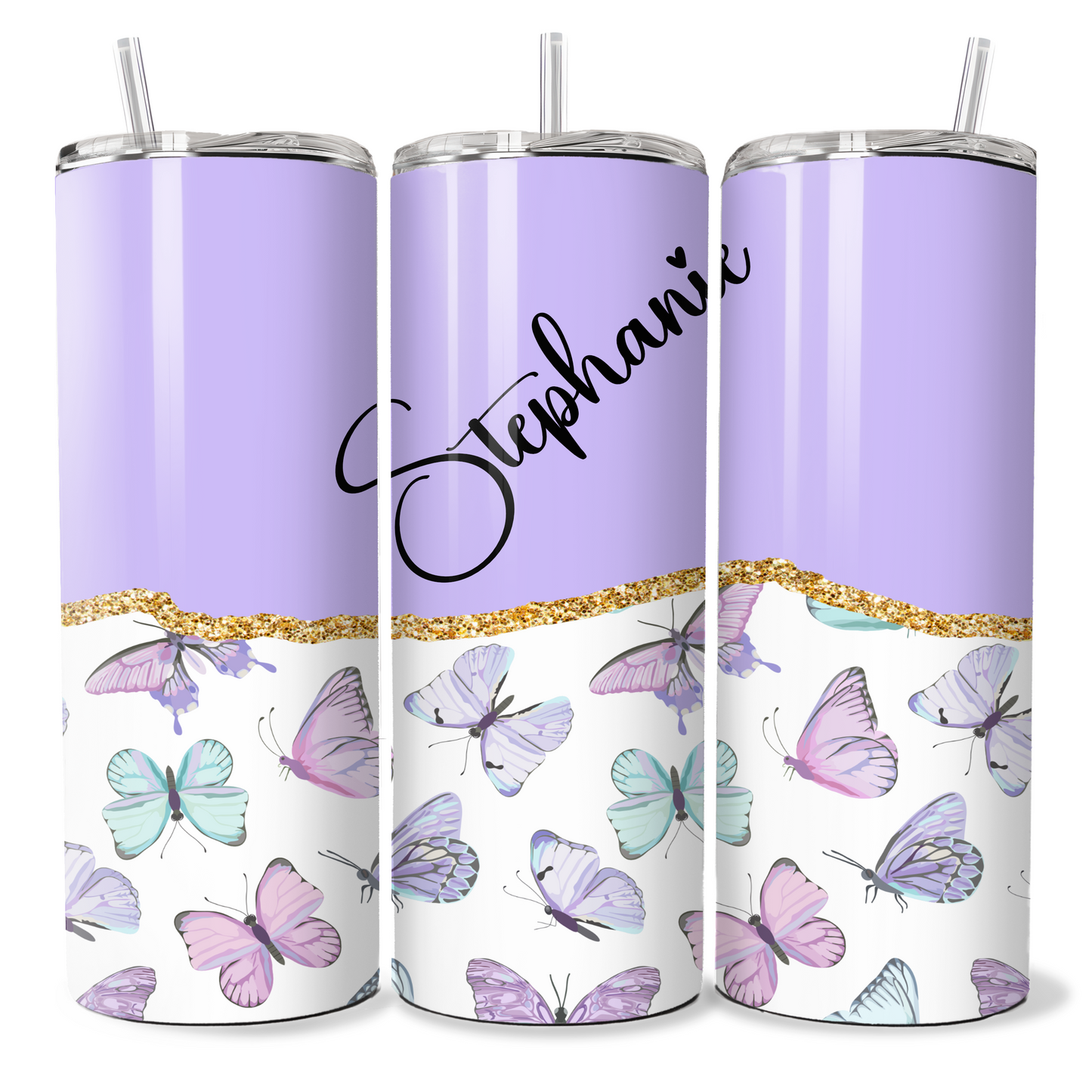 Personalised Purple Butterflies - 182