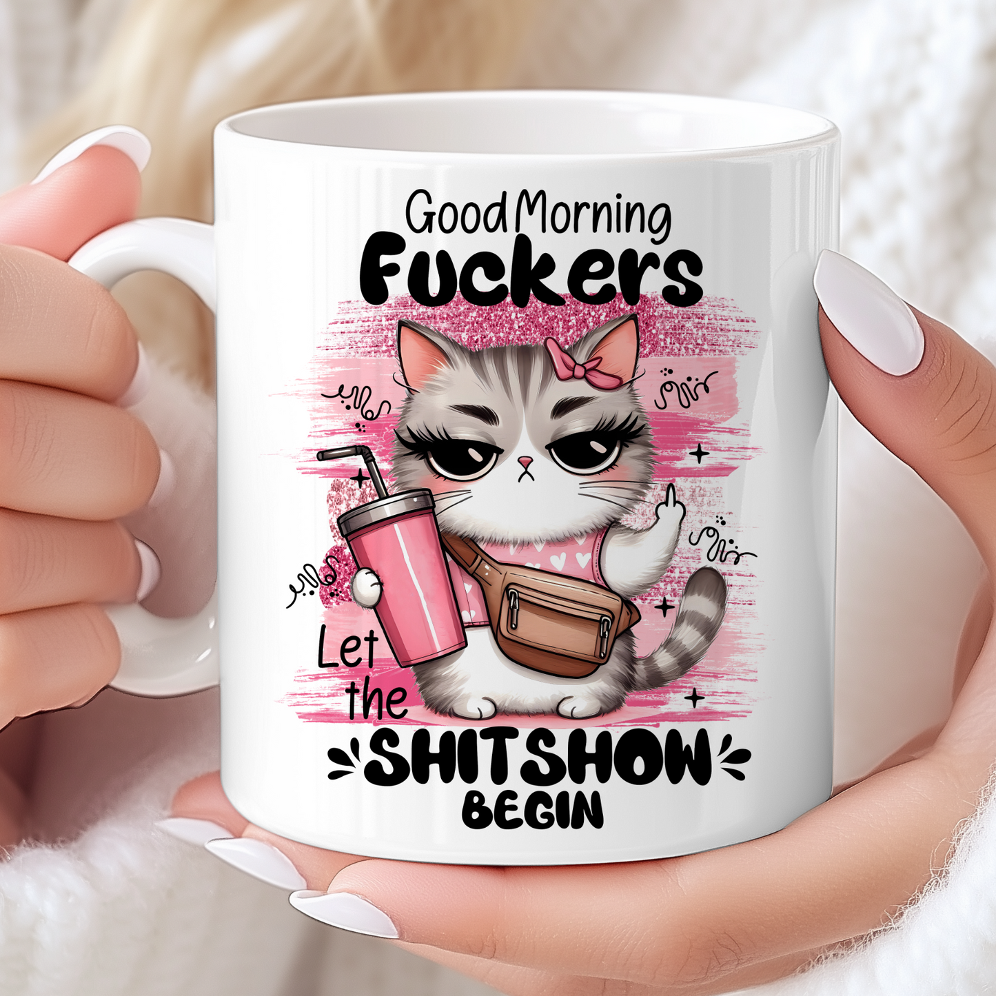 Good Morning Fuckers - Cat Mug