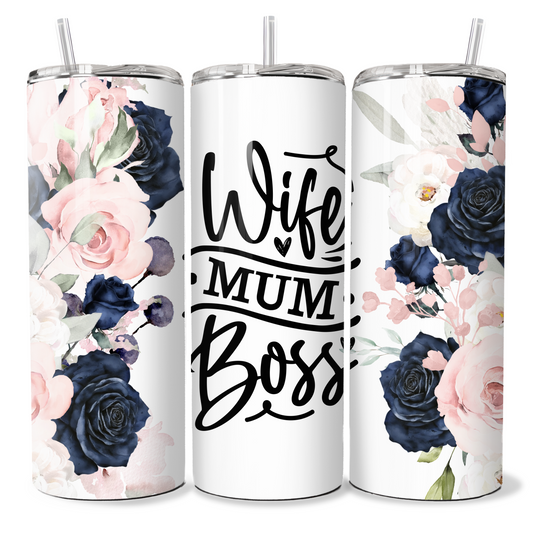 Wife, Mum, Boss Floral