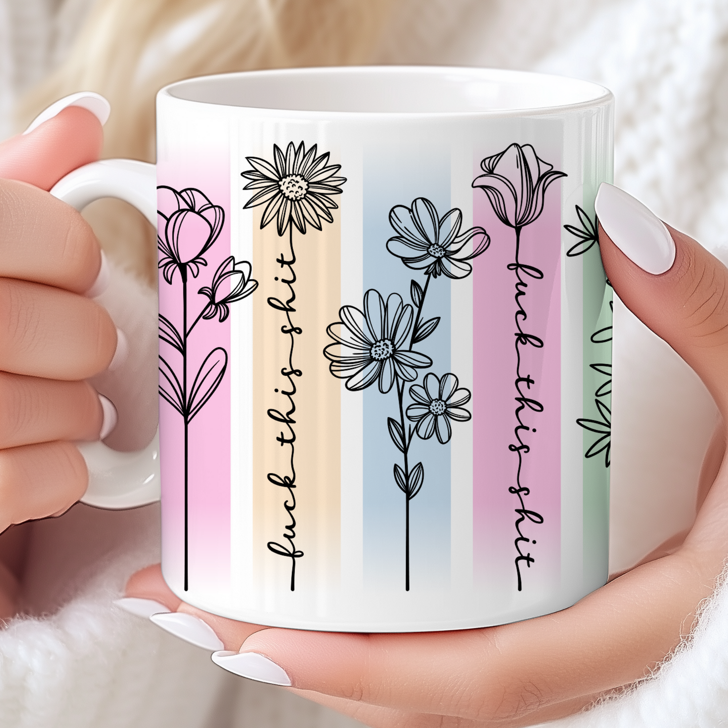 Fuck This Shit - Floral Mug