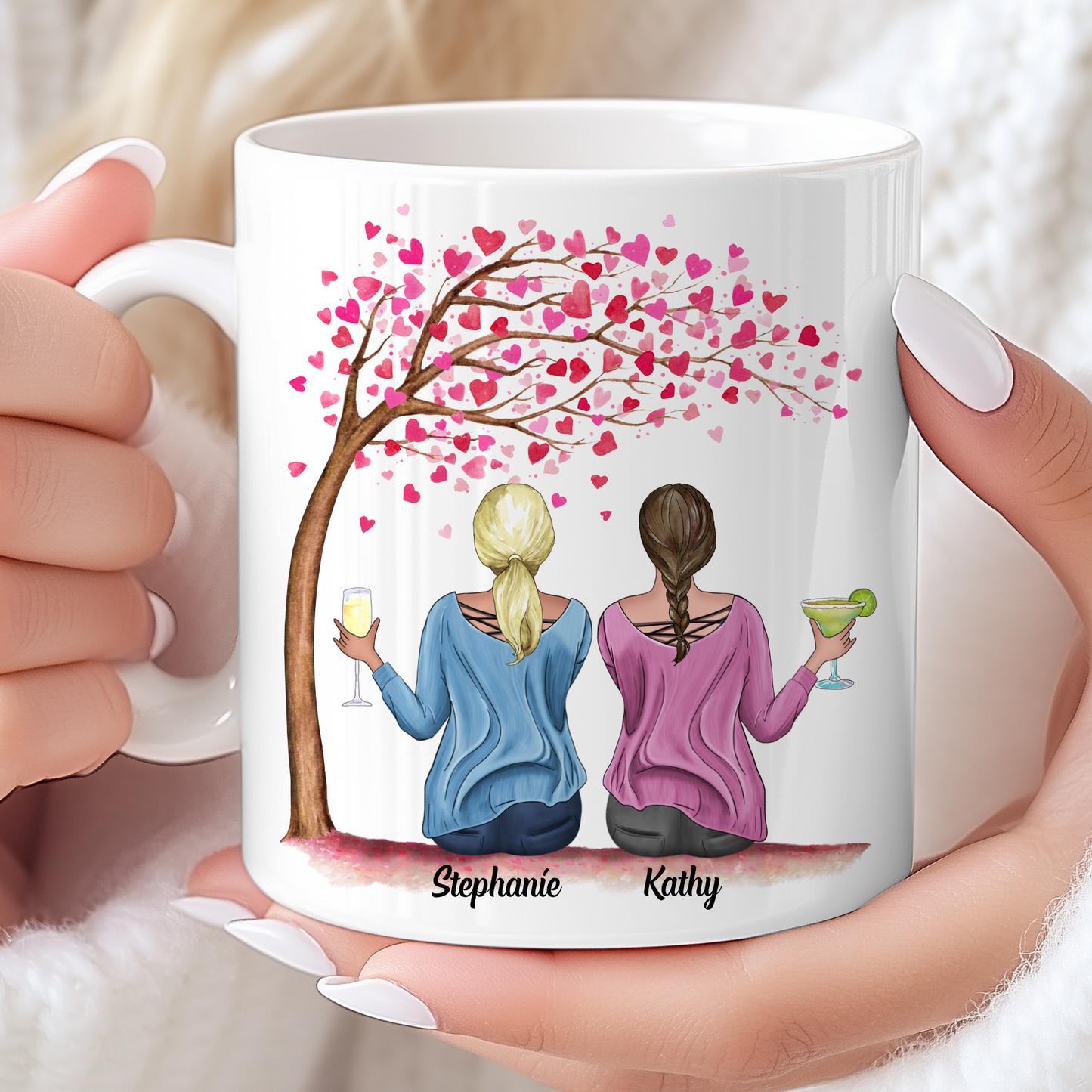 Bestie Mug - I’d walk through fire for you (Colour Quote)