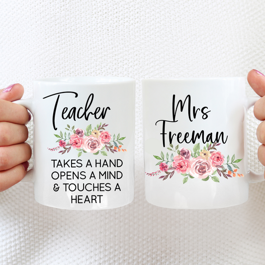 Teacher Floral Quote