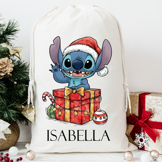 Stitch Santa Sack