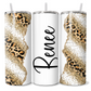Personalised Gold Glitter Leopard