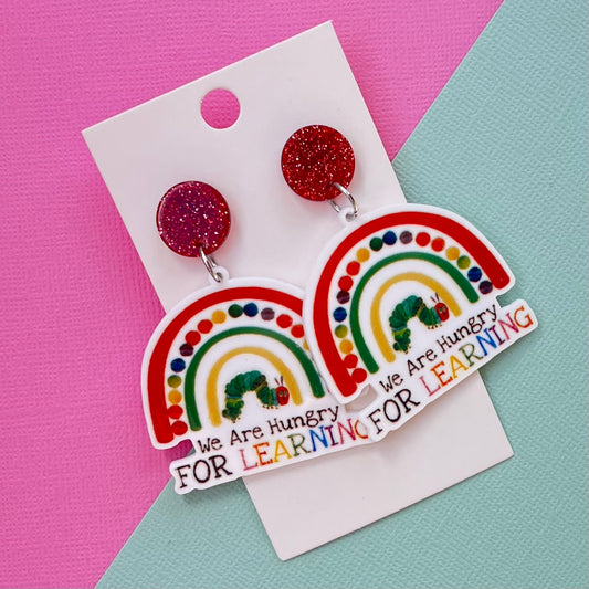 Hungry for Learning - Caterpillar Earrings