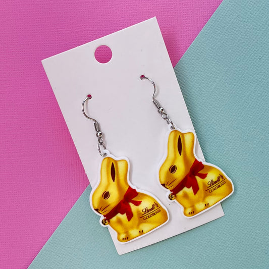 Lindt Bunny Hook Earrings