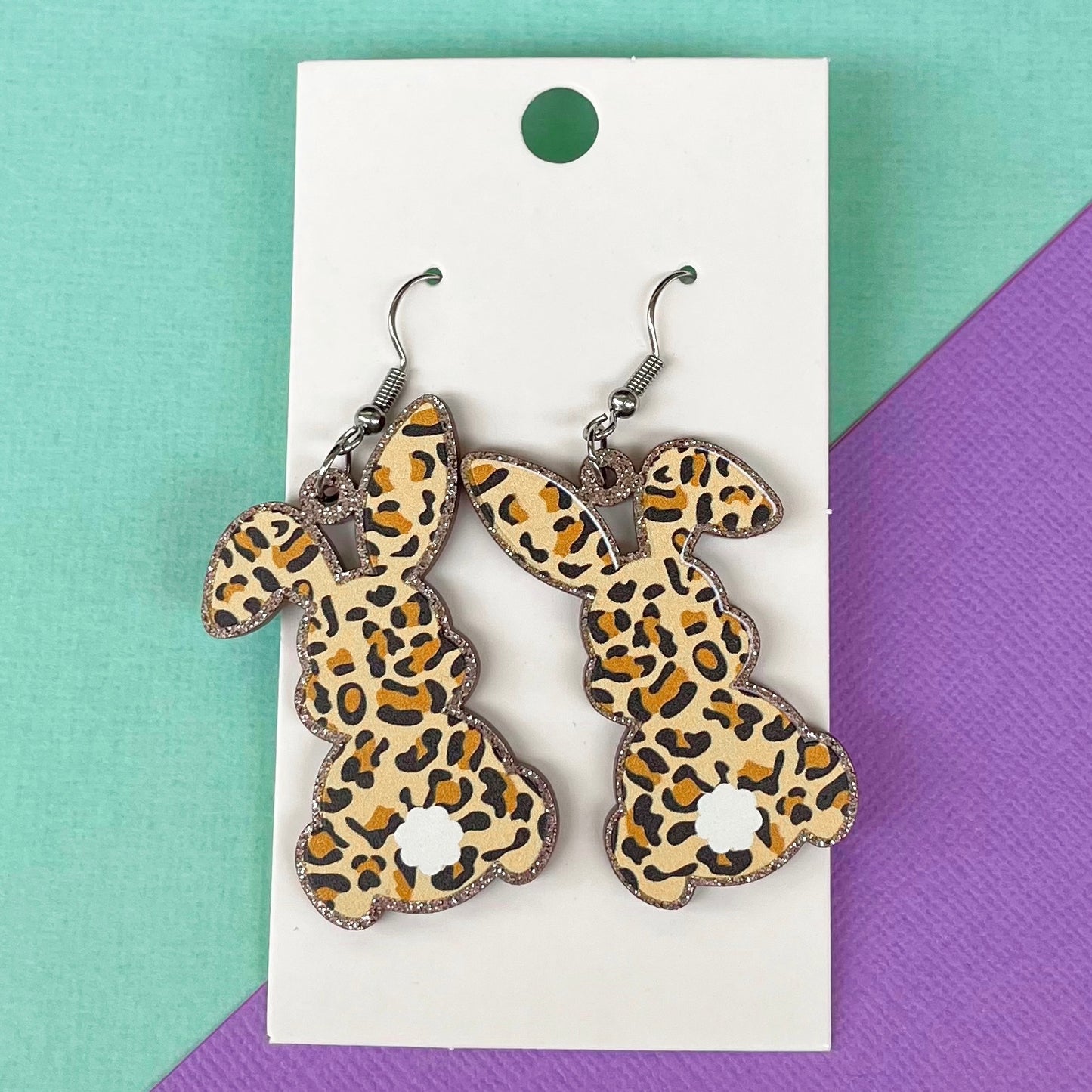 Bunny Tail Hook Earrings