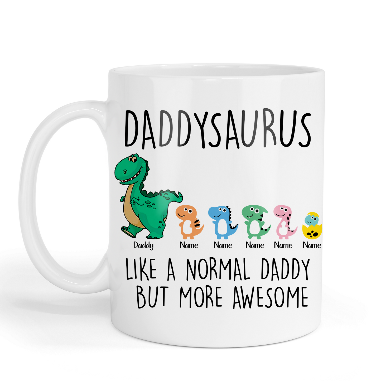 Personalised Daddy/Grandad/Papa Saurus Coffee Mug