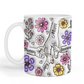 Personalised Hand Holding - Pink & Purple Flowers