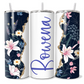 Personalised Dark Blue Floral