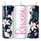 Personalised Dark Blue Floral