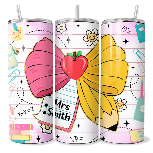 Teacher Croquette Apple Bow