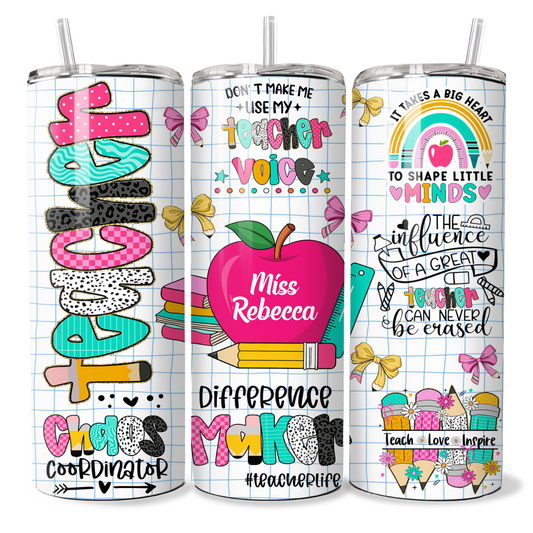 Pink Apple Teacher Quotes