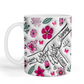 Personalised Hand Holding - Pink Flowers