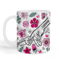 Personalised Hand Holding - Pink Flowers