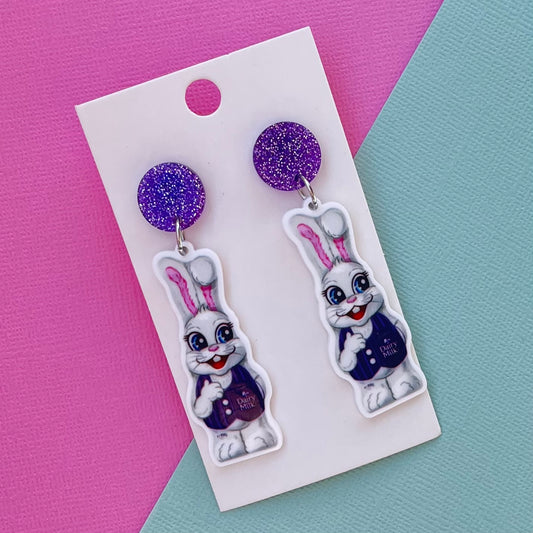 Cadbury Easter Bunny Earrings