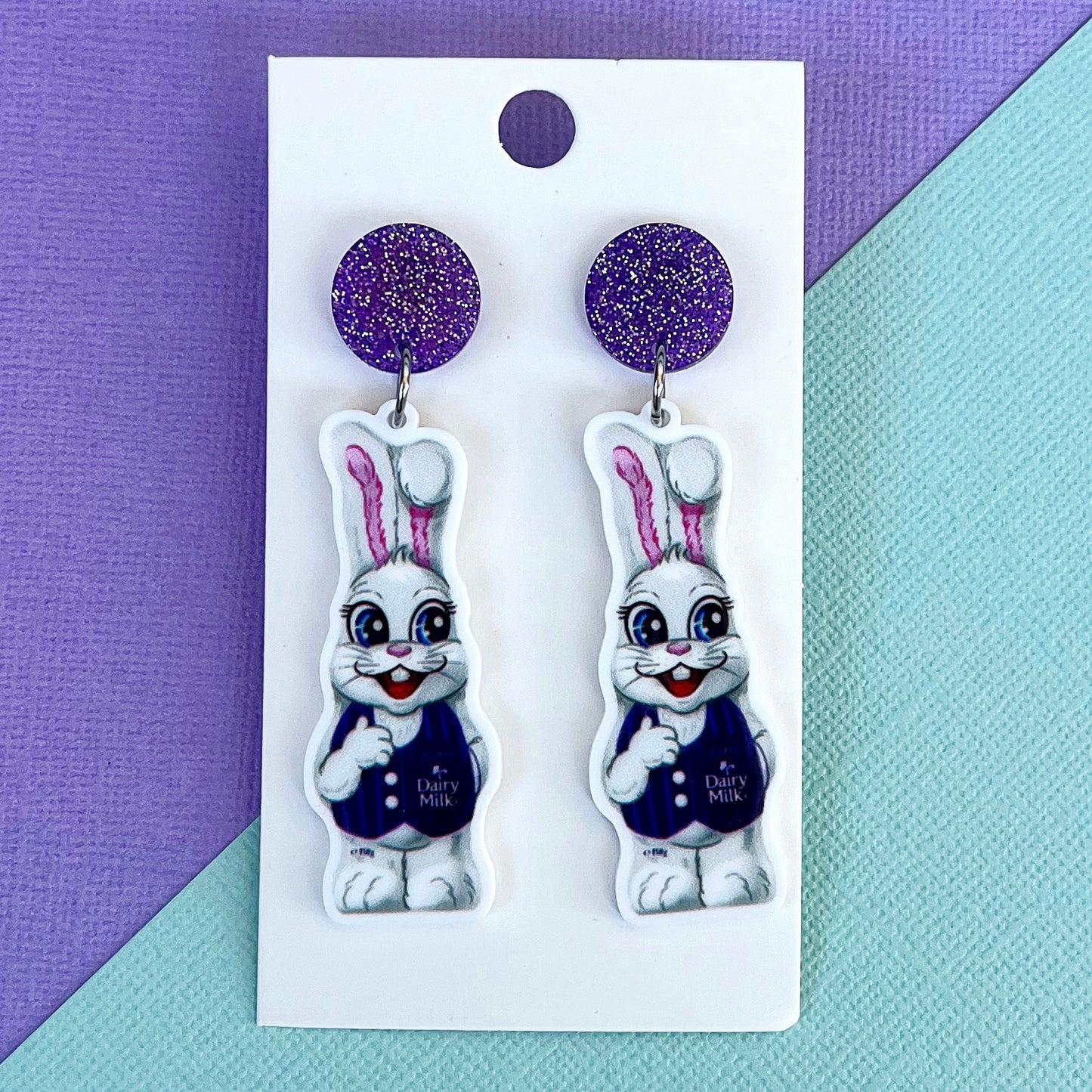 Cadbury Easter Bunny Earrings