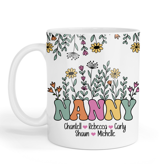 Personalised - Nanny Flowers
