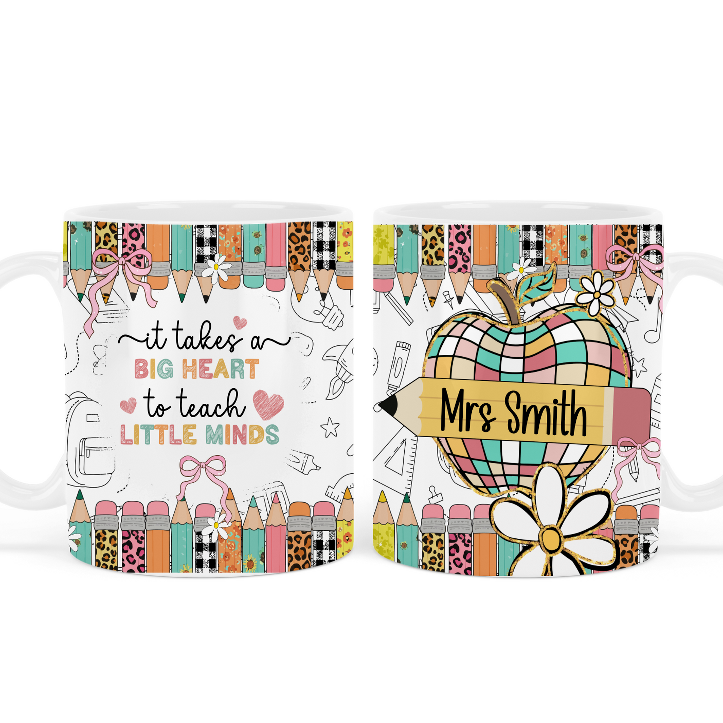 It takes a big heart to teach little minds - disco apple