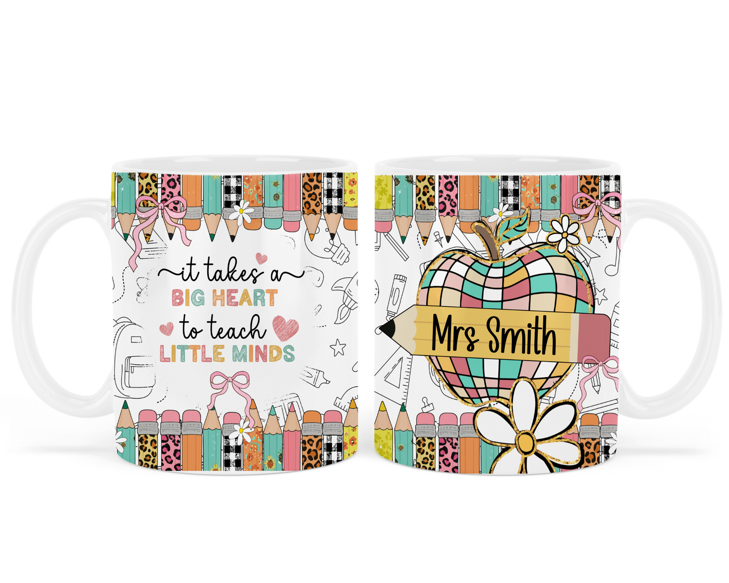 It takes a big heart to teach little minds - disco apple