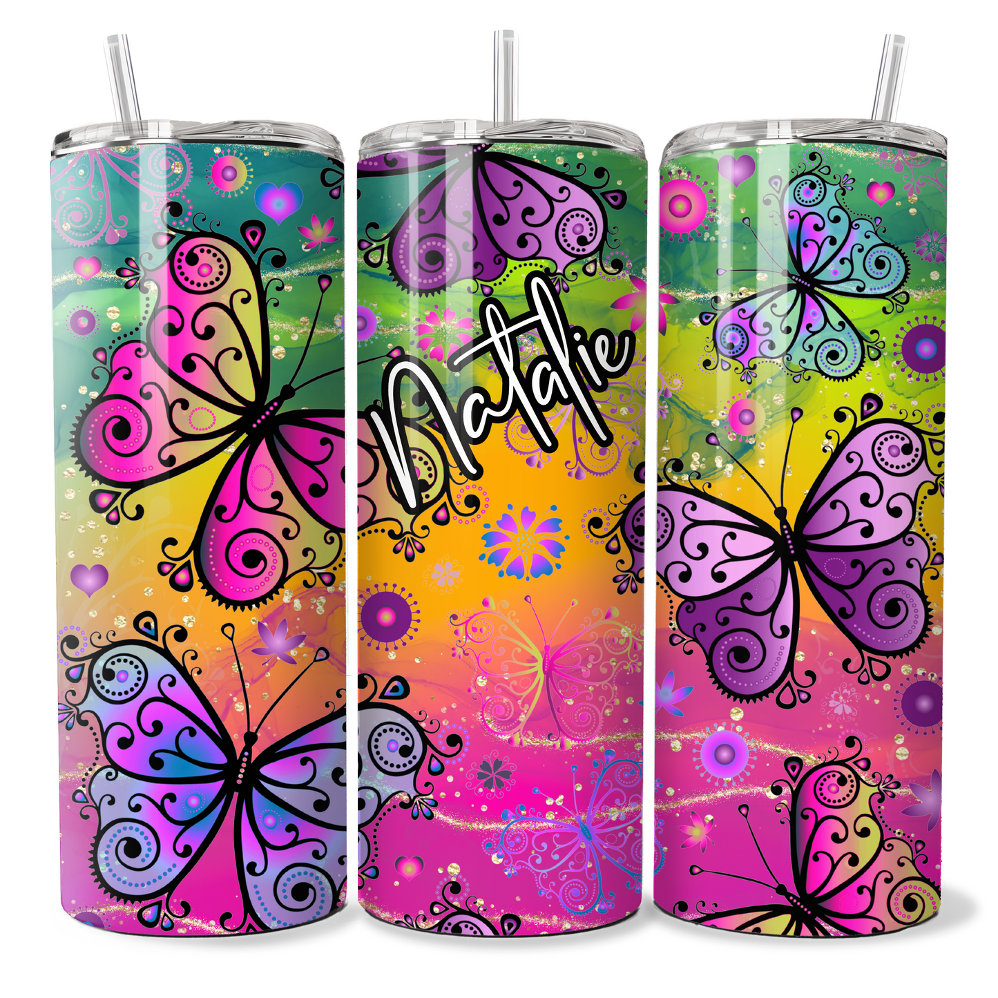 Personalised Rainbow Butterfly