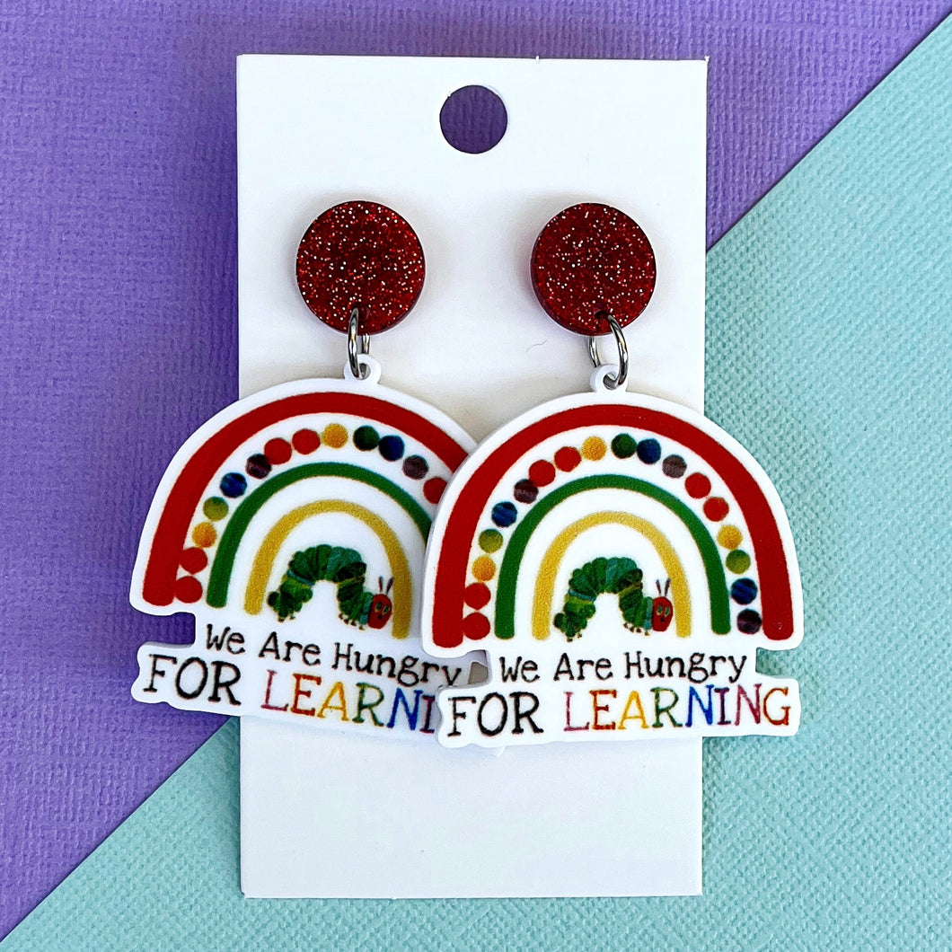 Hungry for Learning - Caterpillar Earrings