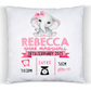 Pink Elephant Baby Birth Cushion