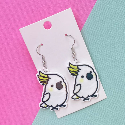 Cockatoo Hook Earrings